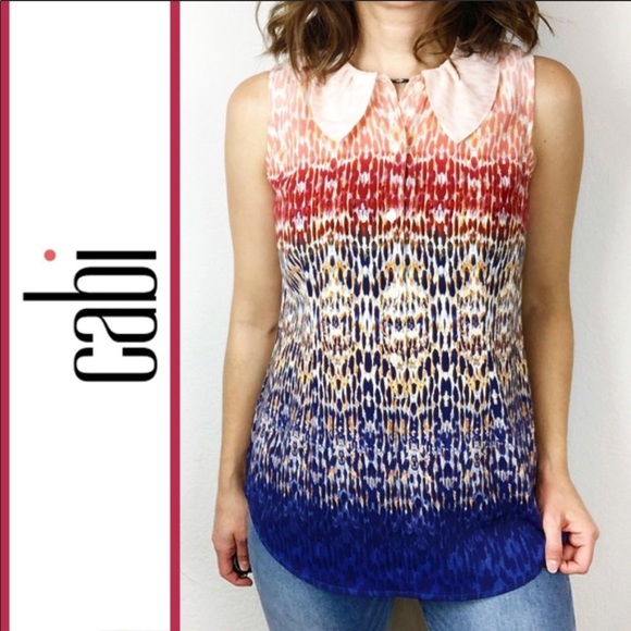 CAbi | Love Blouse Sleeveless Ombré Top - Picture 1 of 7